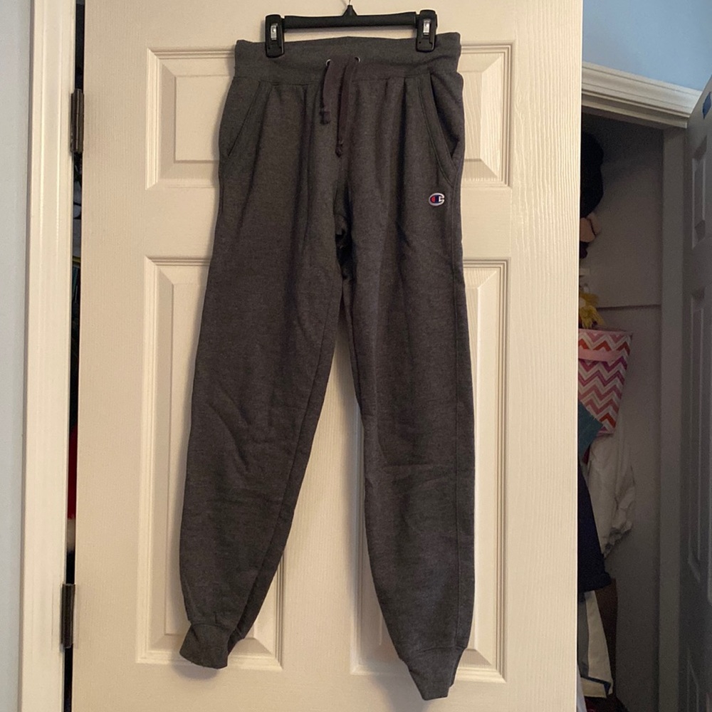 Gray champion joggers